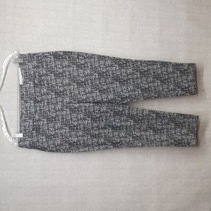 Chico's Black and White Crop Leggings - NWT